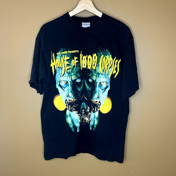 Vintage Rob Zombie House of 1000 Corpses Movie T-Shirt Large 2002 - Picture 1 of 11
